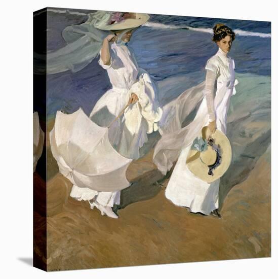 A Walk on the Beach, 1909-Joaqu?n Sorolla y Bastida-Premier Image Canvas