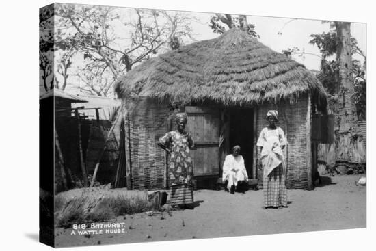 A Wattle House, Bathurst, Gambia, 20th Century-null-Premier Image Canvas