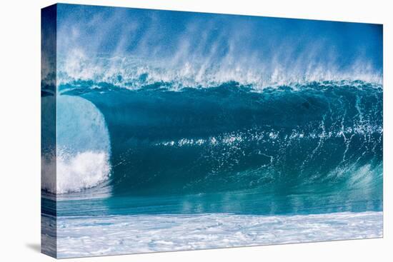 A wave at the famous Banzai Pipeline, North Shore, Oahu, Hawaii-Mark A Johnson-Premier Image Canvas