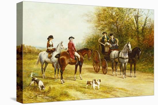 A Wayside Conversation-Heywood Hardy-Premier Image Canvas