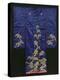 A Wedding Furisode of Midnight Blue Satin, Embroidered with Pine Trees in Couched Gilt Threads,…-null-Premier Image Canvas