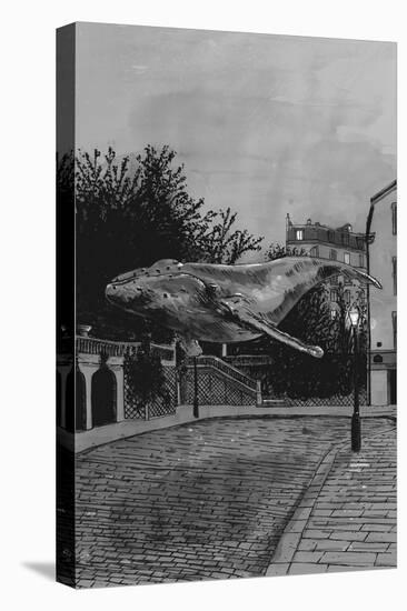 A Whale in Paris, 2020 (Graphite)-Florent Bodart-Premier Image Canvas