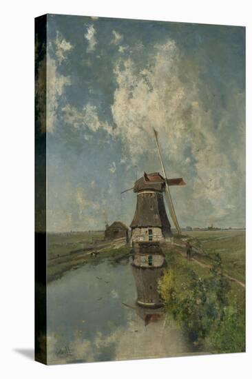 A Windmill on a Polder Waterway, Known as in the Month of July, c.1889-Paul Joseph Constantin Gabriel-Premier Image Canvas