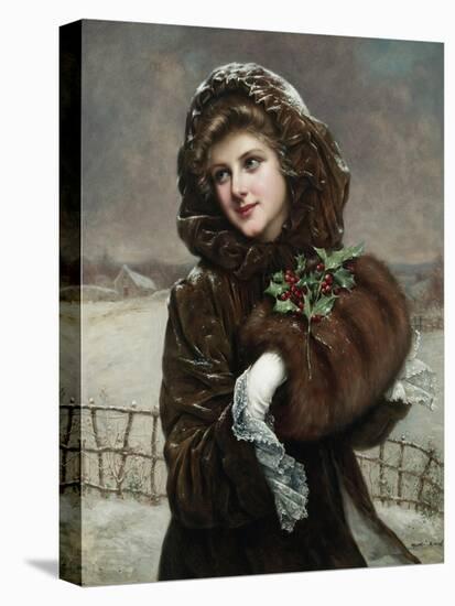 A Winter Beauty by Francois Martin-Kavel-Francois Martin-kavel-Premier Image Canvas