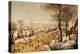 A Winter Landscape with Skaters and a Bird Trap-Pieter Bruegel the Elder-Premier Image Canvas