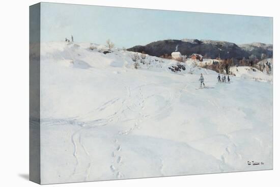 A Winter's Day in Norway, 1886-Fritz Thaulow-Premier Image Canvas
