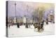 A Winter's Day, Trafalgar Square, C.1897-John Sutton-Premier Image Canvas