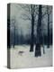 A Wolf in a Forest in Winter, 1885-Isaak Iljitsch Lewitan-Premier Image Canvas