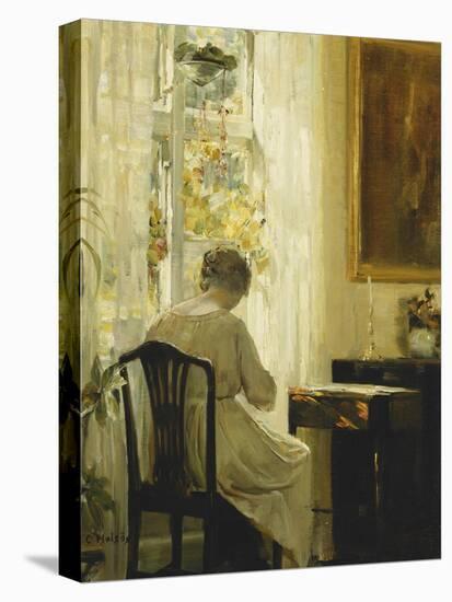 A Woman in an Interior-Carl Holsoe-Premier Image Canvas