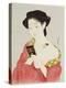 A Woman Powdering Her Neck-Ioki Bunsai-Premier Image Canvas