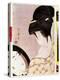 A Woman Powering Her Neck with Shade Japanese Print by Utamaro Kitagawa (1753-1806) - Sun 0,37X0,22-Kitagawa Utamaro-Premier Image Canvas