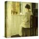 A Woman Reading in a Sunlit Interior-Carl Holsoe-Premier Image Canvas