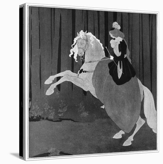 A Woman Sitting on a Rearing Horse, 1898-Aubrey Beardsley-Premier Image Canvas