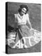 A Woman Wearing a Skirt That Says "Macarthur" in Honor of General Douglas Macarthur-null-Premier Image Canvas