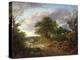 A Wooded Landscape with Peasants in a Country Waggon-Thomas Gainsborough-Premier Image Canvas