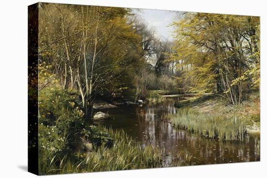 A Wooded River Landscape, 1909-Peder Mork Monsted-Premier Image Canvas