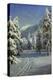 A Wooded Winter Landscape, Mortaratsch-Peder Mork Monsted-Premier Image Canvas