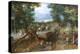 A Woodland Road with Travelers-Jan Brueghel the Elder-Stretched Canvas