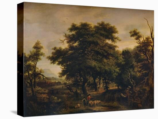 A Woody Landscape, with Figures and Sheep, c1805-Alexander Nasmyth-Premier Image Canvas