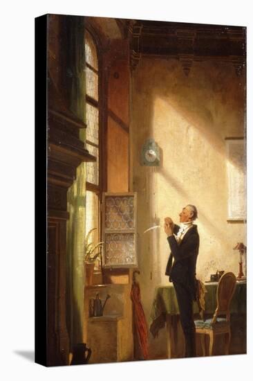 A Writer Sharpening His Quill; Der Schreiber, Eine Feder Schneidend-Carl Spitzweg-Premier Image Canvas