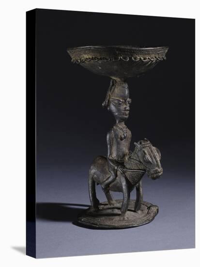 A Yoruba Bronze Ritual Vessel, Probably for Ifa Divination, 18th Century-null-Premier Image Canvas