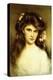 A Young Beauty with Flowers in Her Hair-Albert Lynch-Premier Image Canvas