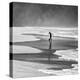 A Young Boy Kicks a Ball on Itamambuca Beach in Ubatuba, Brazil-Alex Saberi-Premier Image Canvas