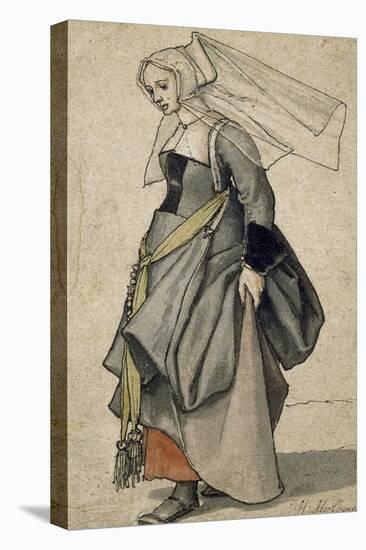 A Young English Woman, 16th Century-Hans Holbein the Younger-Premier Image Canvas