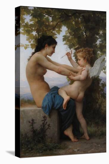 A Young Girl Defending Herself Against Eros, 1880-William-Adolphe Bouguereau-Premier Image Canvas