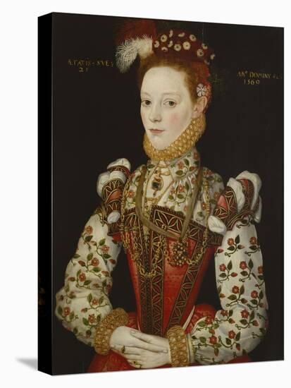 A Young Lady Aged 21, Possibly Helena Snakenborg, Later Marchioness of Northampton-British School 16th century-Premier Image Canvas