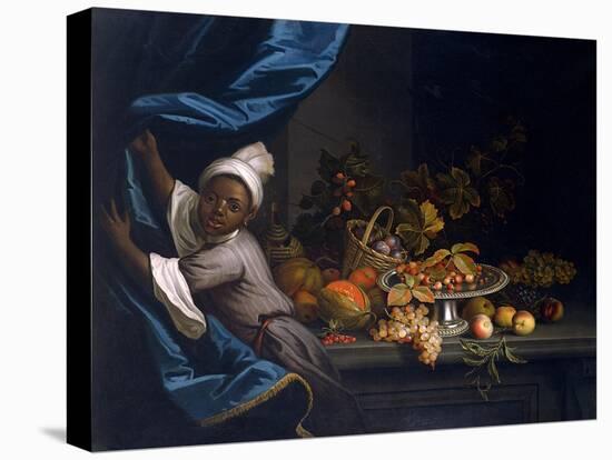 A Young Moor with a Still Life of Fruit-Tobias Stranover-Stretched Canvas