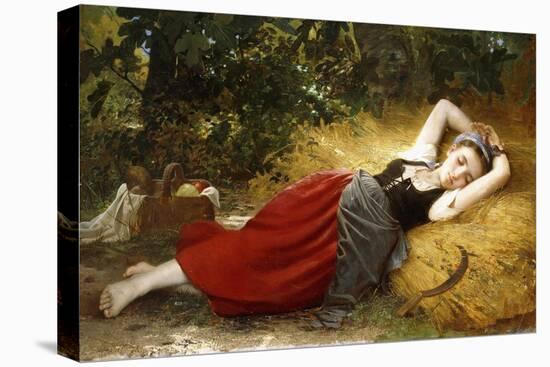A Young Peasant Girl, Sleeping, 1874-Leon Bazile Perrault-Premier Image Canvas