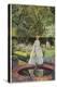 A Young Victorian Woman in an Idyllic Garden-null-Premier Image Canvas