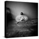 A Young Woman Sitting on a Pargued Floor-Rafal Bednarz-Premier Image Canvas