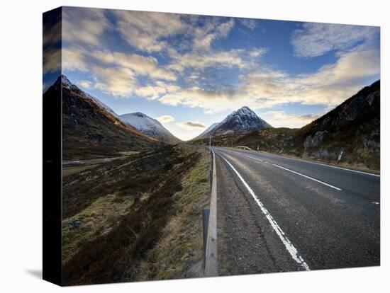 A82 Trunk Road Heading Across Rannoch Moor Towards Glencoe, Scotland-Lee Frost-Premier Image Canvas