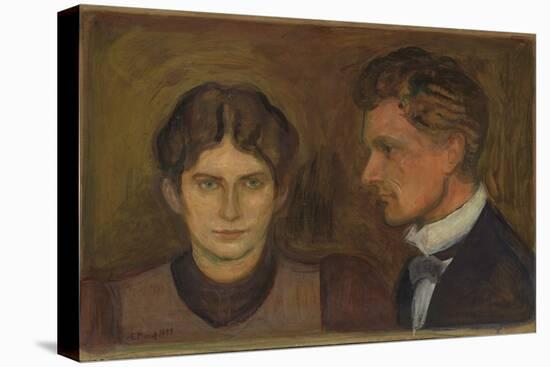 Aase and Harald Norregaard, 1899 (Oil on Board)-Edvard Munch-Premier Image Canvas
