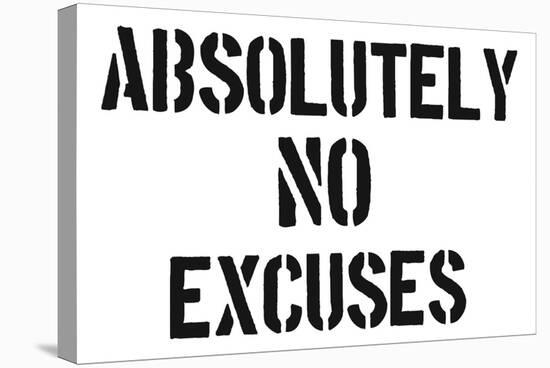 AB No Excuses-SM Design-Stretched Canvas