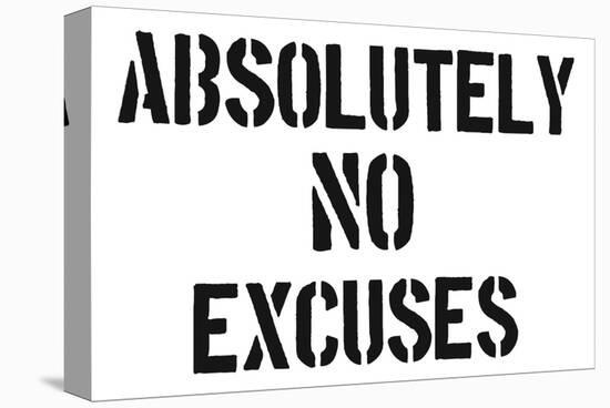 AB No Excuses-SM Design-Stretched Canvas