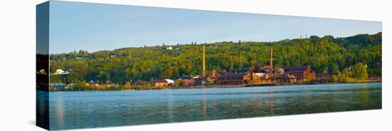 Abandoned Copper Mine at the Waterfront, Keweenaw Waterway, Houghton, Upper Peninsula, Michigan-null-Stretched Canvas