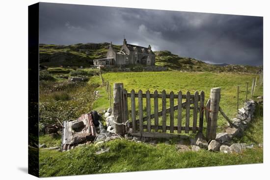 Abandoned Croft Beneath a Stormy Sky-Lee Frost-Premier Image Canvas