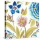 Abbey Floral Tiles VIII-June Erica Vess-Stretched Canvas