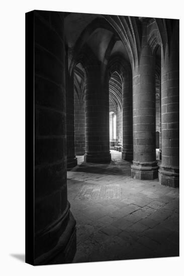 Abbey interior, Mont Saint-Michel monastery, Normandy, France-Russ Bishop-Premier Image Canvas