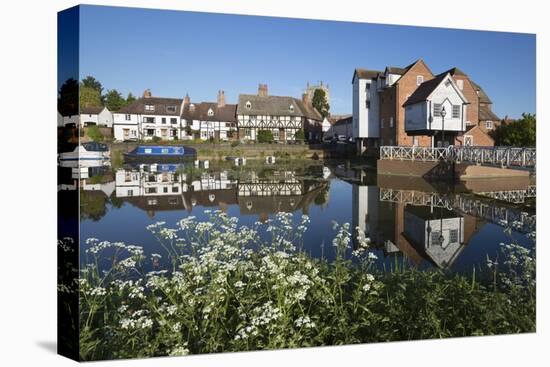 Abbey Mill and Tewkesbury Abbey on the River Avon, Tewkesbury, Gloucestershire, England-Stuart Black-Premier Image Canvas