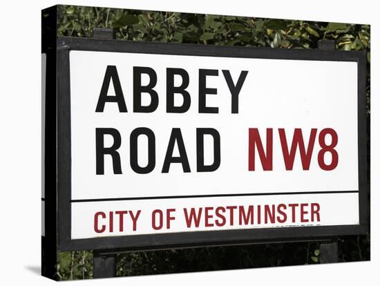 Abbey Road Is Home to the Famous Tone Studio Where the Beatles Songs Where Recorded and the Name of-David Bank-Premier Image Canvas