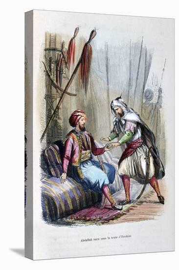 Abdullah Received in the Tent of Ibrahim Pasha, 1818-Jean Adolphe Beauce-Premier Image Canvas