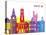 Aberdeen Skyline Pop-paulrommer-Stretched Canvas