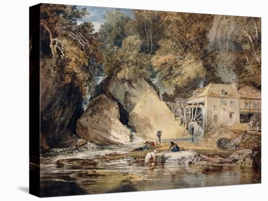 Aberdulais Mill, Glamorganshire, Wales-J. M. W. Turner-Premier Image Canvas