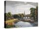 Abingdon Bridge and Church, Engraved by Robert Havell the Younger-William Havell-Premier Image Canvas