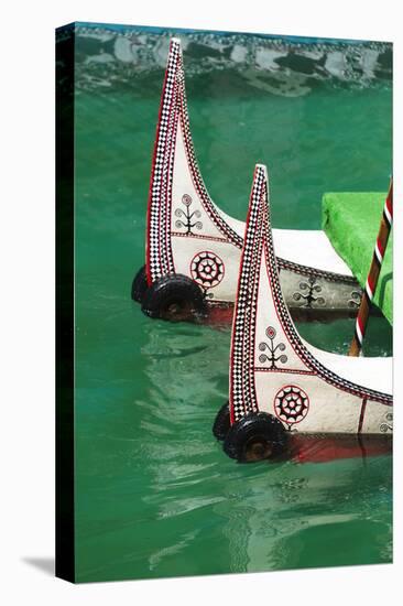 Aboriginal people's canoe, Sun Moon Lake, Taiwan-Keren Su-Premier Image Canvas