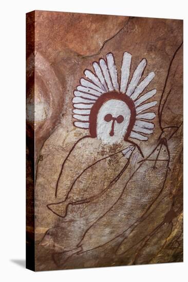Aboriginal Wandjina Cave Artwork in Sandstone Caves at Raft Point, Kimberley, Western Australia-Michael Nolan-Premier Image Canvas